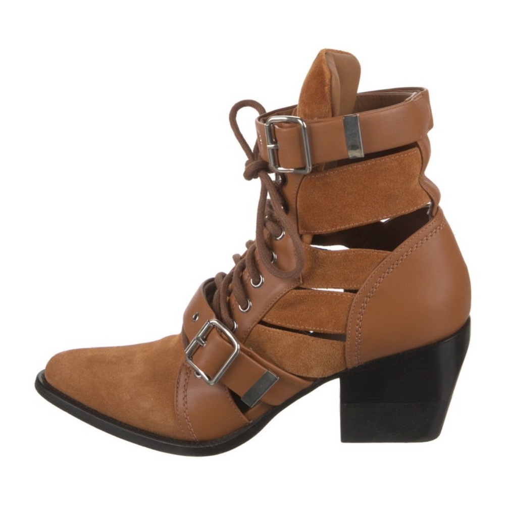 Chloé Rylee Cutout Suede Boots